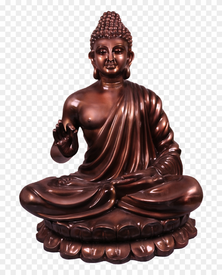 Lord Buddha Sculpture In Copper Shade - Gautama Buddha Clipart #2224673