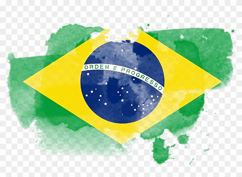 Brazil Flag Image - Brazil Flag Png Transparent Clipart #2225095