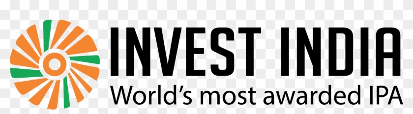 Invest India Logo With Ipa V3 - Black-and-white Clipart