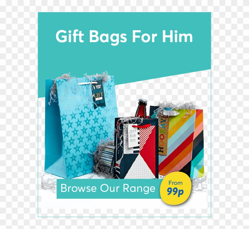 Gift Bags And Wrap For Him - Flyer Clipart #2225519