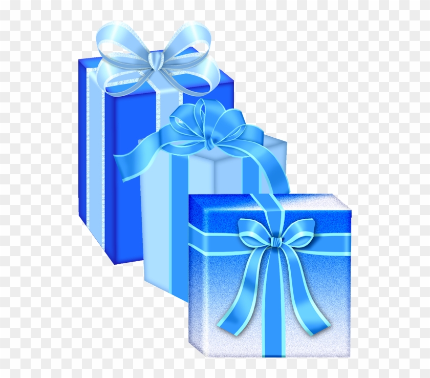 Новогодние Скрап Полезности - Christmas Clipart Blue Presents - Png Download