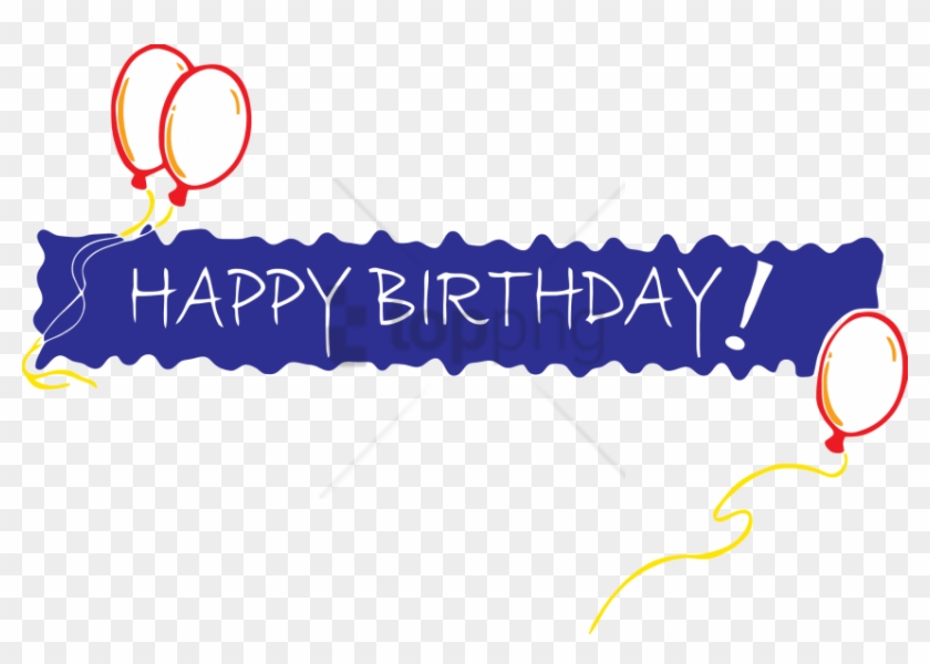 Free Png Happy Birthday In One Line Png Image With - Happy Birthday In One Line Clipart