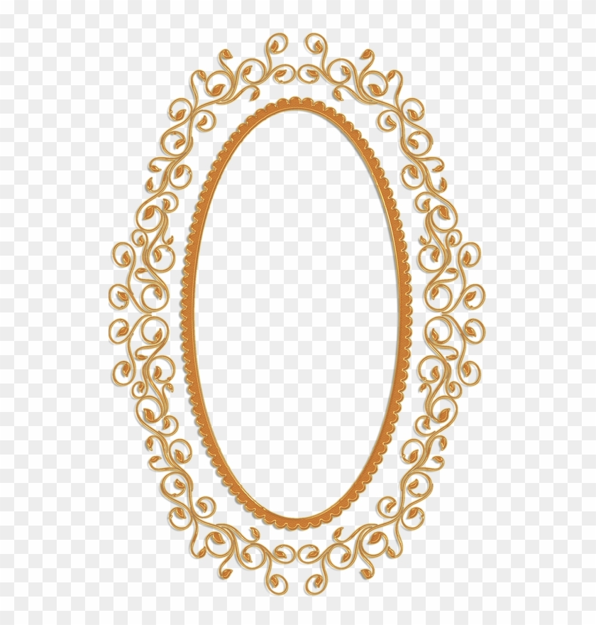 Oval Clipart Golden - Oval Vintage Frame Png Transparent Png