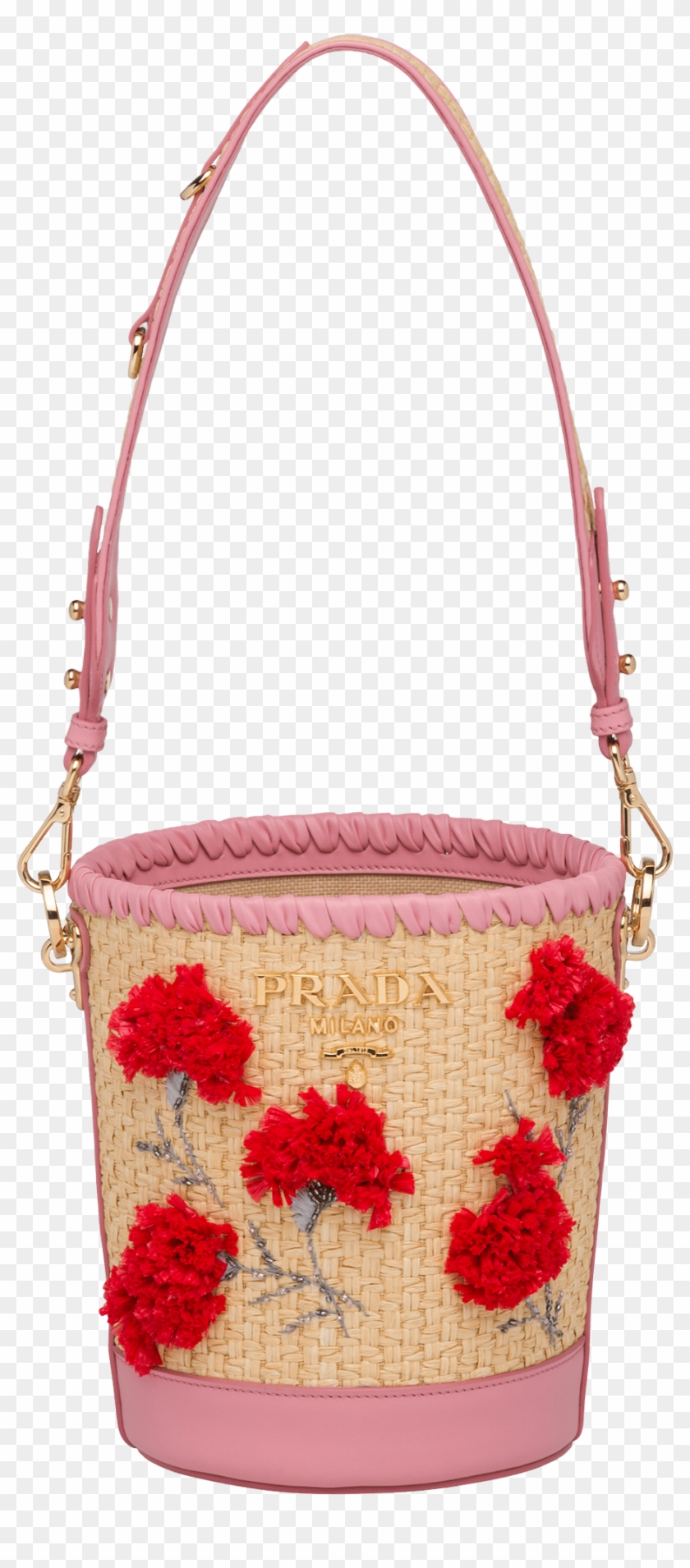 Bucket Bag With Flowers - Shoulder Bag Clipart #2225802