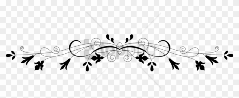 Free Png Border Line Design Png Png Image With Transparent - Transparent White Flowers Border Clipart
