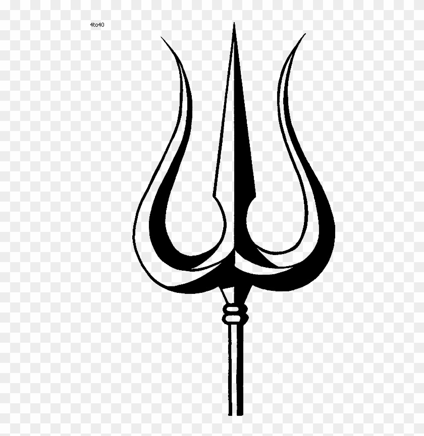 Trishul Png Free Download - Outline Image Of Trishul Clipart #2225853