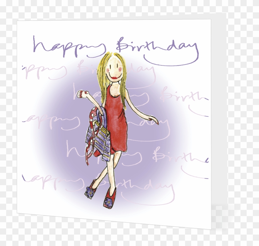 Happy Birthday Glamour Girl With Handbag - Happy Birthday To A Gardener Clipart #2225861