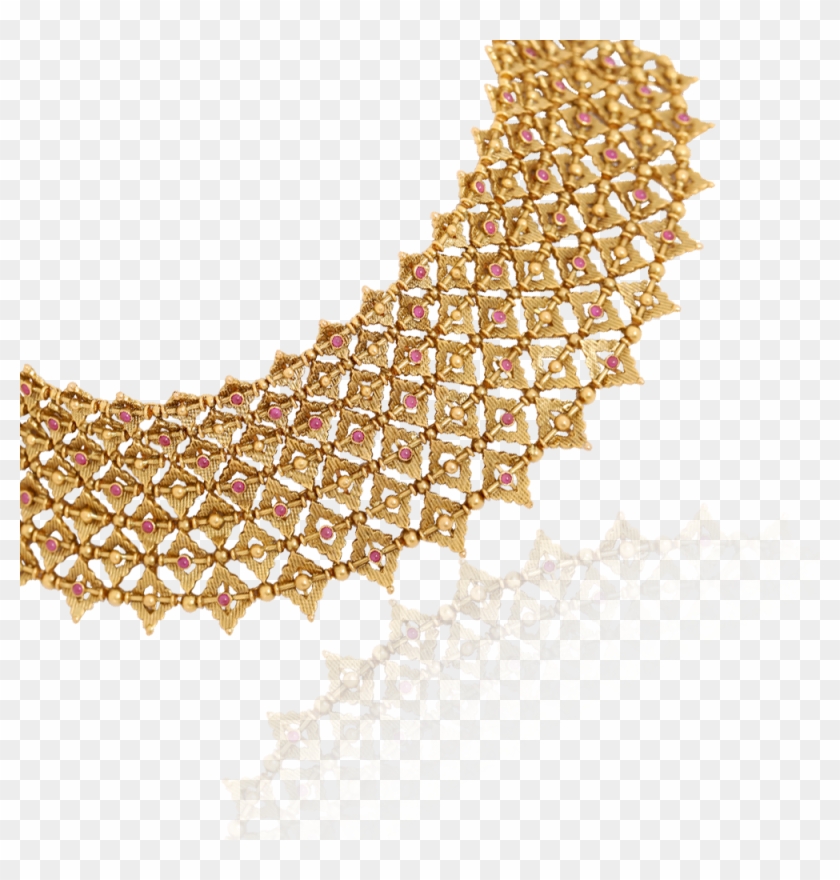 Splendorous Azva Bridal Gold Necklace - Gold Clipart #2226092
