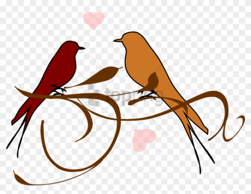 Free Png Love Birds Png Image With Transparent Background - Love Birds Line Art Clipart