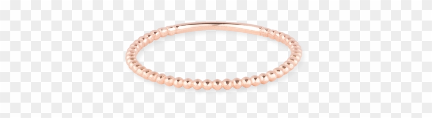 Beaded Ring Rose Gold - Bangle Clipart #2226246