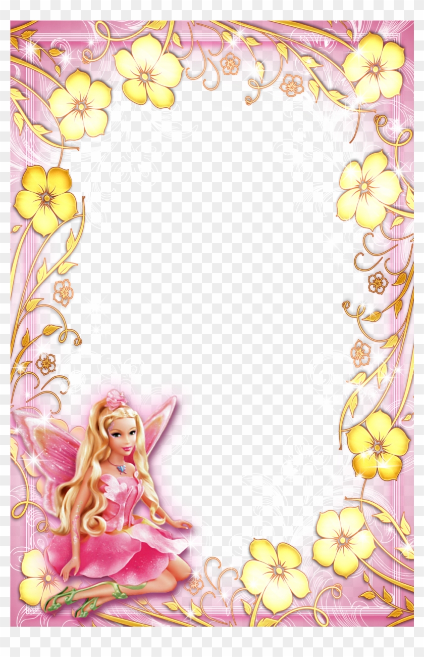 Barbie Dibujos Frames Png, Paper Frames, Princesa Aurora, - Barbie Frames And Borders Clipart