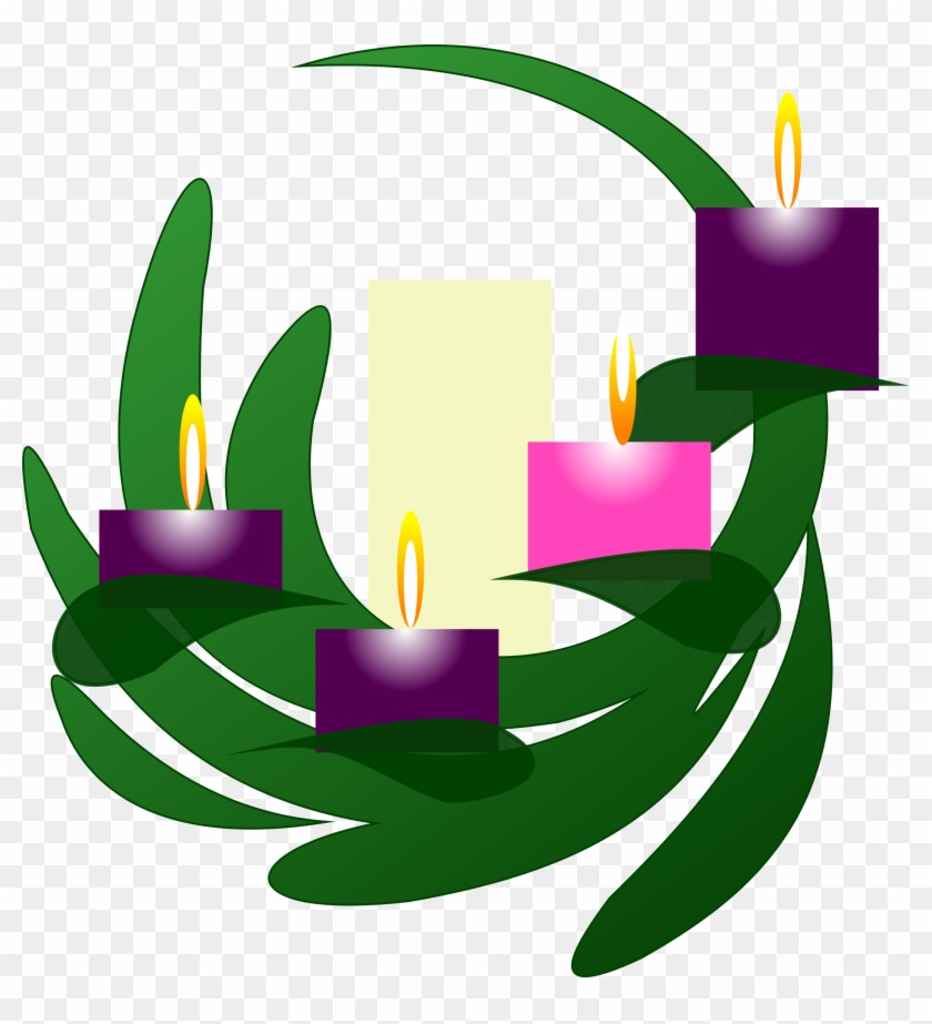 This Free Icons Png Design Of Advent 4 Wreath - Clip Art Advent Candles Transparent Png