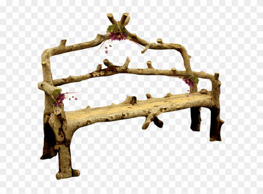 Wood Chair Trunk Tree Bench Free Download Image Clipart - Banc En Tronc D Arbre - Png Download