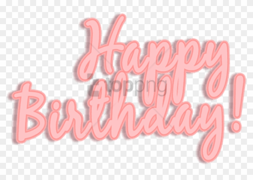 Free Png Happy Birthday Pink Png Image With Transparent - Happy Birthday Png Simple Clipart #2226980