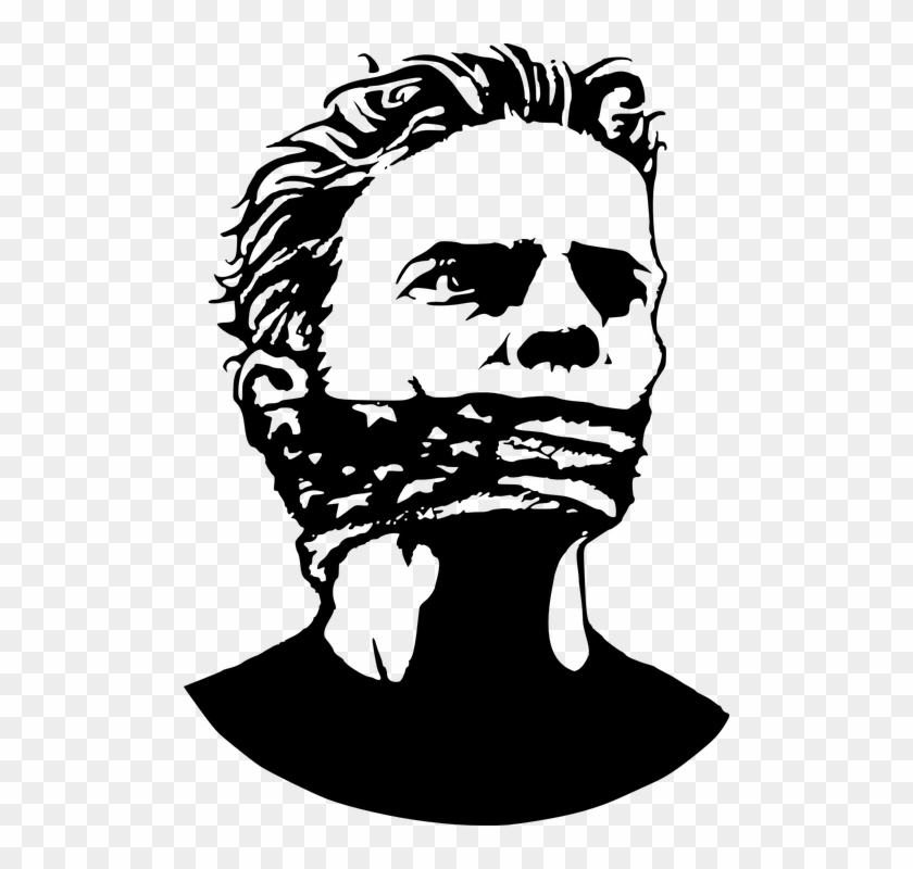 Fighting For The Rights Of Goons - Freedom Of Speech Drawing Clipart #2227191