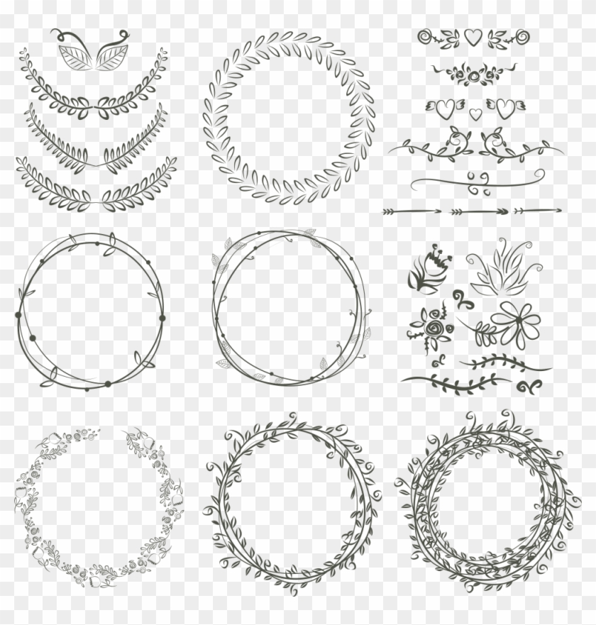 Laurel Wreath Wedding Invitation Drawing Scalable Vector - Bullet Journal Christmas Wreath Clipart #2227614