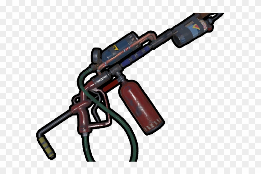 Gun Clipart Flamethrower - Rust Оружие - Png Download