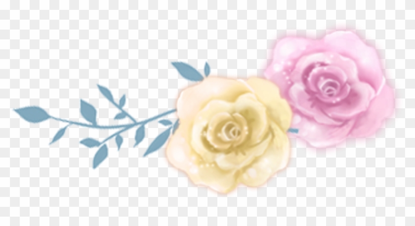 #bloom #rose #flower #border #flowers #white #bouquet - Garden Roses Clipart #2227685