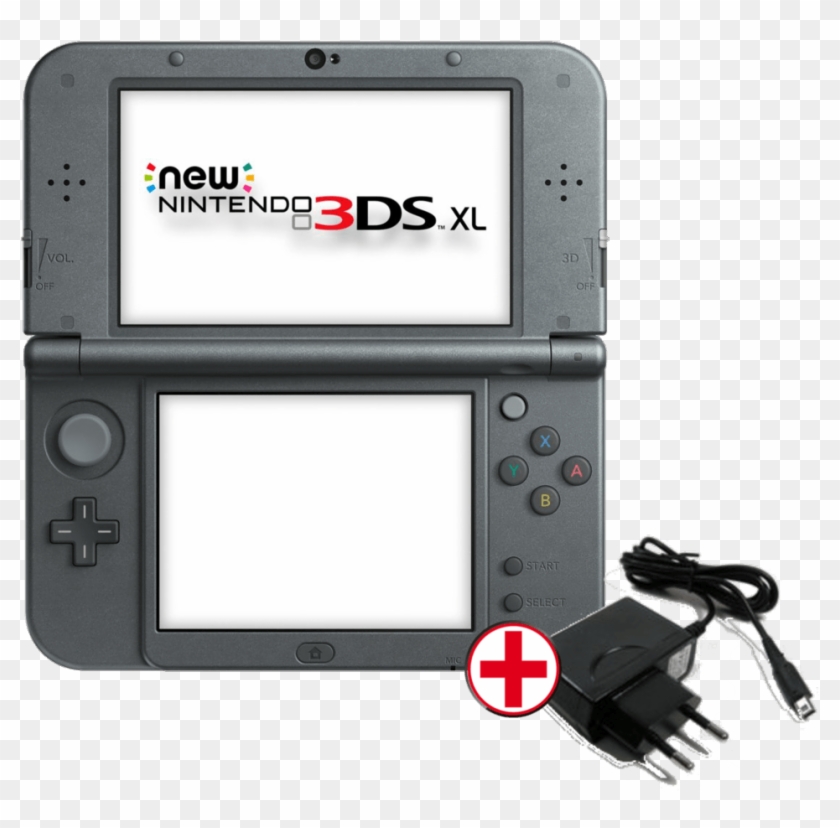 Pack Consola New 3ds Xl Negro Metálico - 3ds Xl Clipart