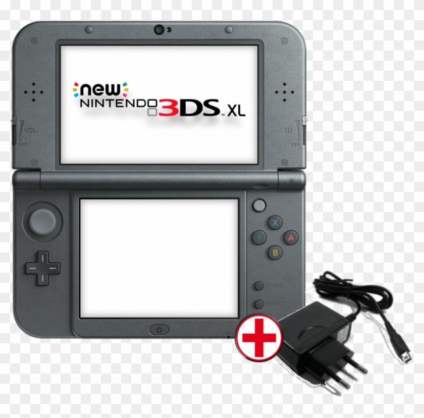 Pack Consola New 3ds Xl Negro Metálico - 3ds Xl Clipart #2229037