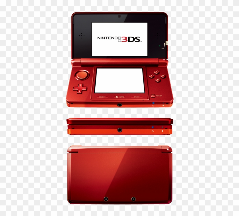 Nintendo 3ds Red - Nintendo 3ds Console Red Clipart