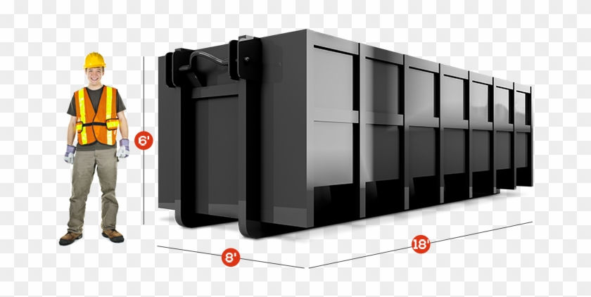 30 Yards Dumpster - Construction Worker Clipart #2229279