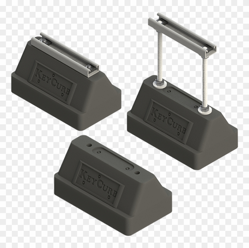 Keycurb Rooftop Base, Strut, And Extension - Rubber Stamp Clipart