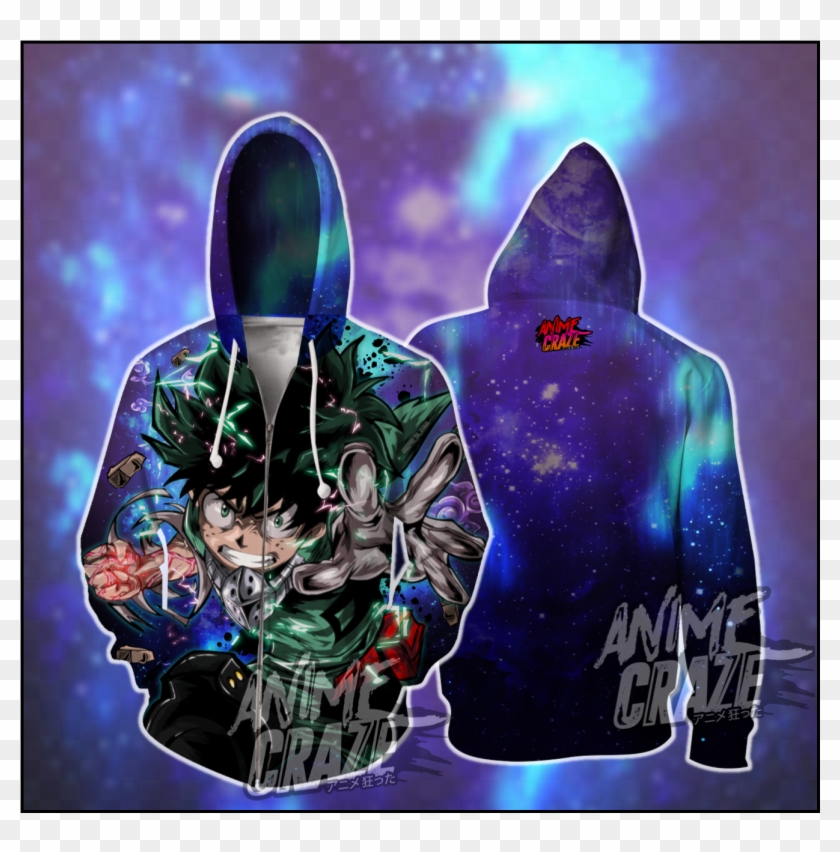 Beast Izuku Midoriya Zip-up Hoodie - Hoodie Clipart #2231105