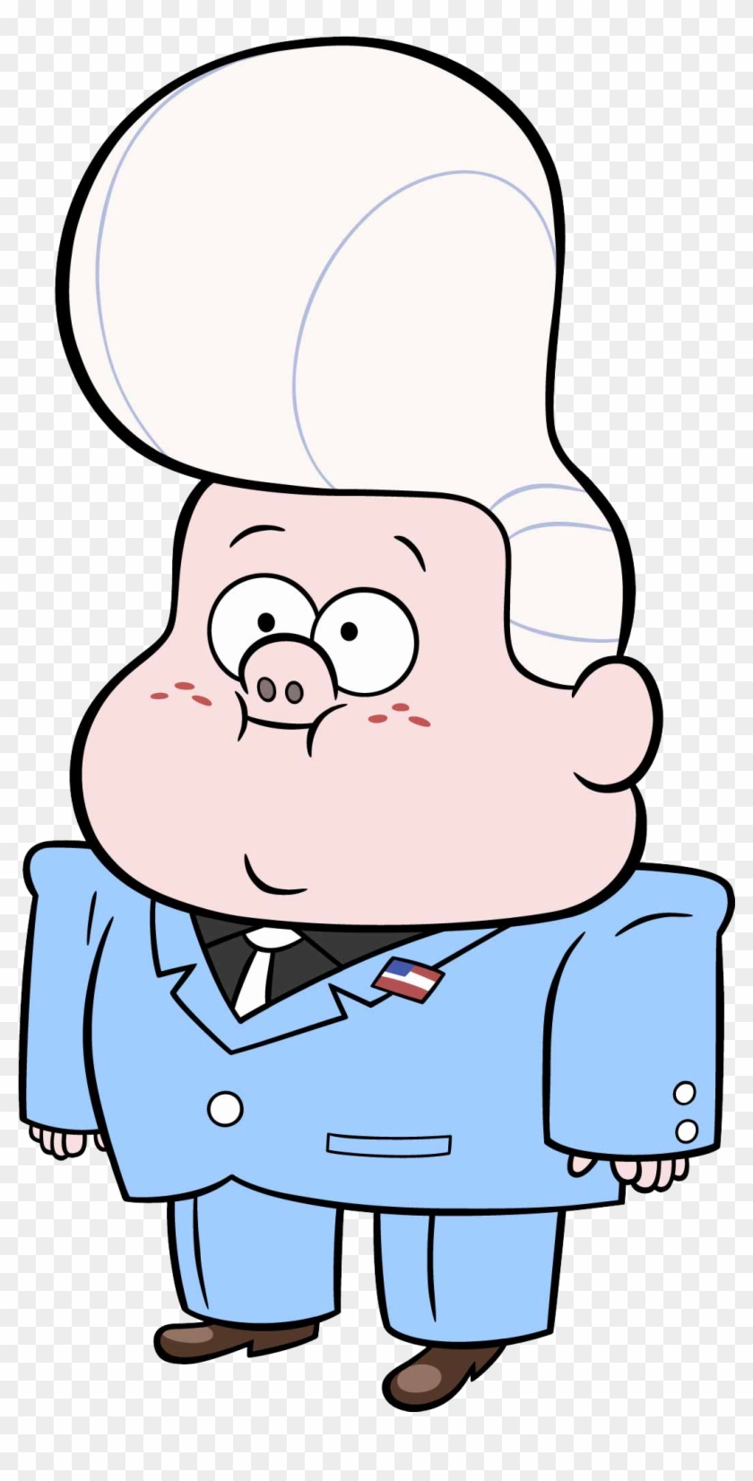 He Has A Large White Pompadour, And A Friend Suggested - Gideon De Gravity Falls Clipart