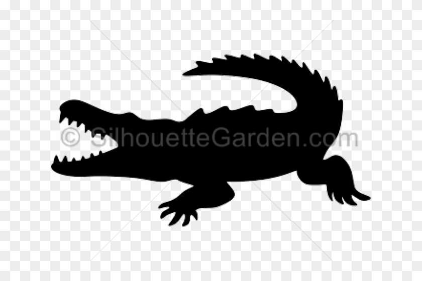 Crocodile Clipart Silhouette - Crocodile Silhouette - Png Download #2231290