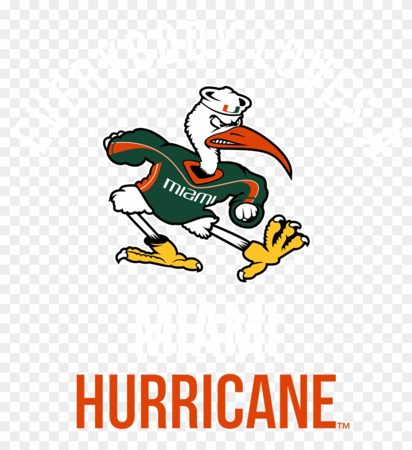 Official Ncaa University Of Miami Hurricanes - Miami Hurricanes Logo Png Clipart