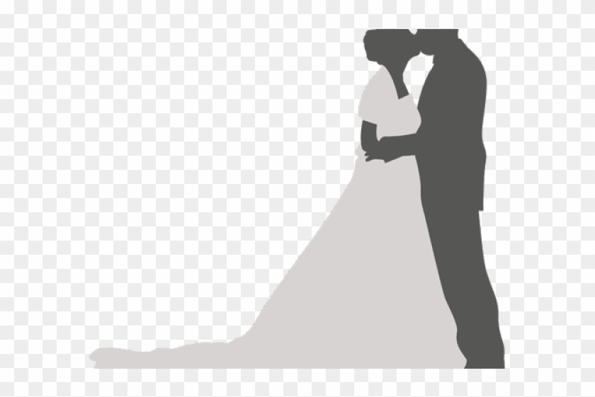 Groom Clipart Couple Silhouette - Bride - Png Download #2232157