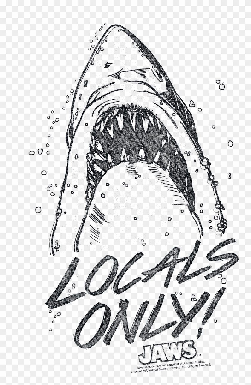 Jaws Locals Only Toddler T Shirt Clipart