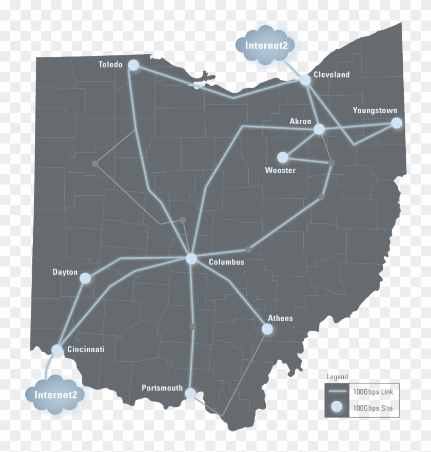 S Gbps Network Innovation Transparent Background - Ohio Congressional Districts By Party Clipart