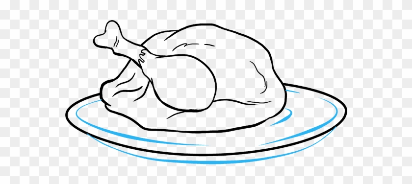 680 X 678 5 - Turkey Dinner Drawing Clipart