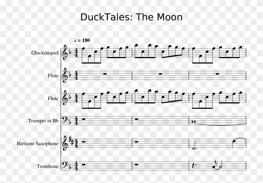 The Moon Icon Concert Piano Tutorial - Walk It Talk It Clarinet Sheet Music Clipart #2232973