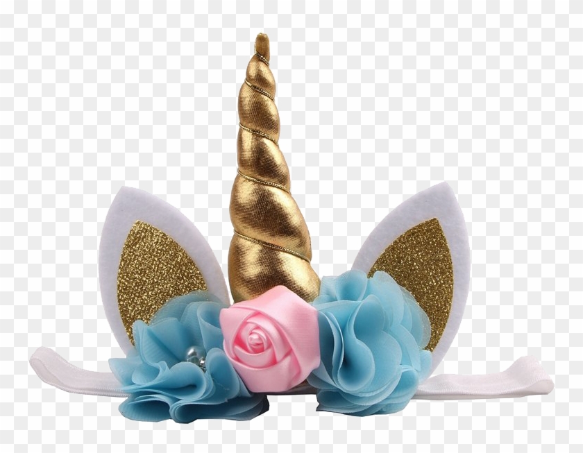 Gold Unicorn Headband Clipart
