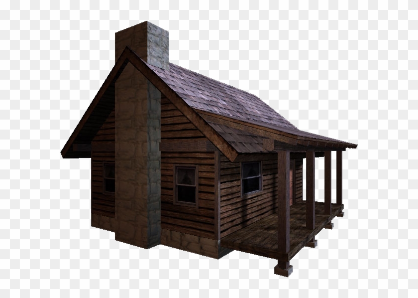 Cabin Transparent Image - Old Log Cabin Png Clipart