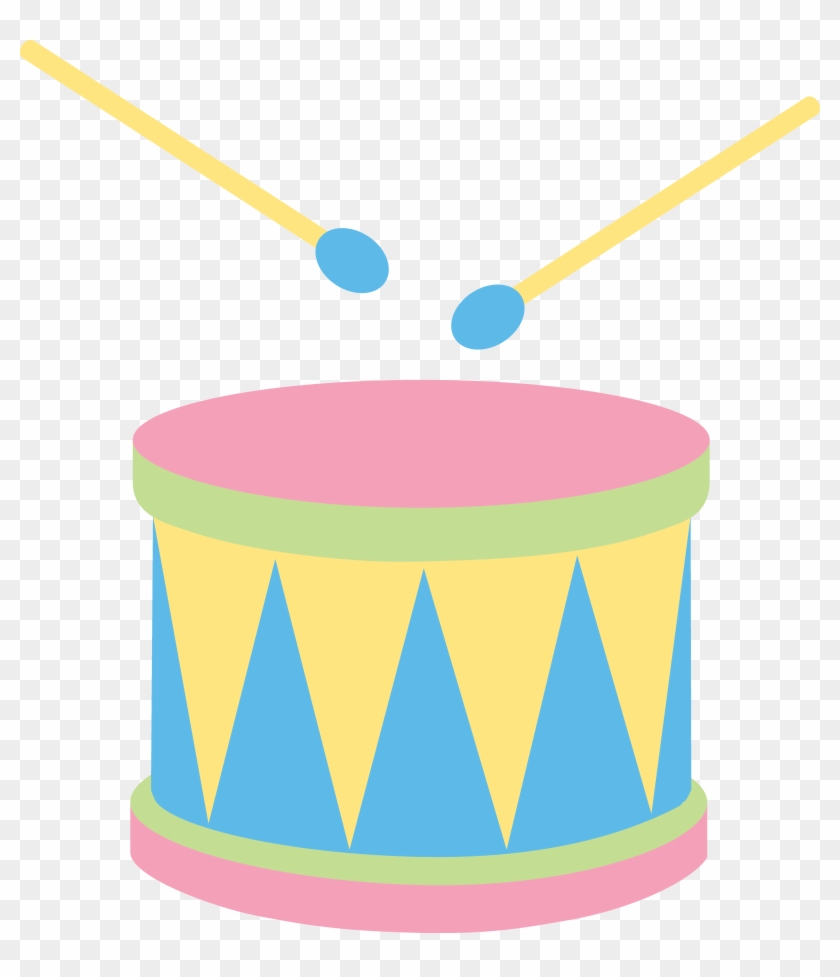 Vector Library Download Pastel Kids Drum Free Clip - Clipart Of Drums - Png Download