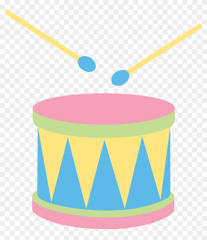 Vector Library Download Pastel Kids Drum Free Clip - Clipart Of Drums - Png Download #2233256