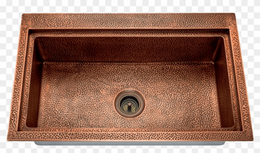 One Bowl Drop In Copper Kitchen Sink , Png Download Clipart