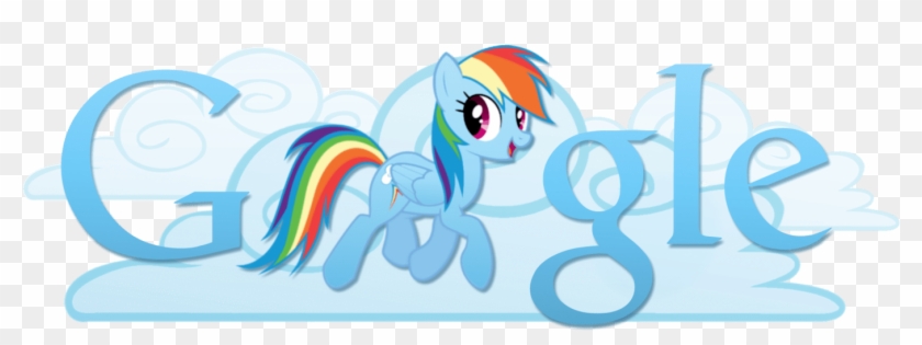 Rainbow Dash Google Logo 2 By Mitchell - Mlp Rainbow Dash Google Clipart