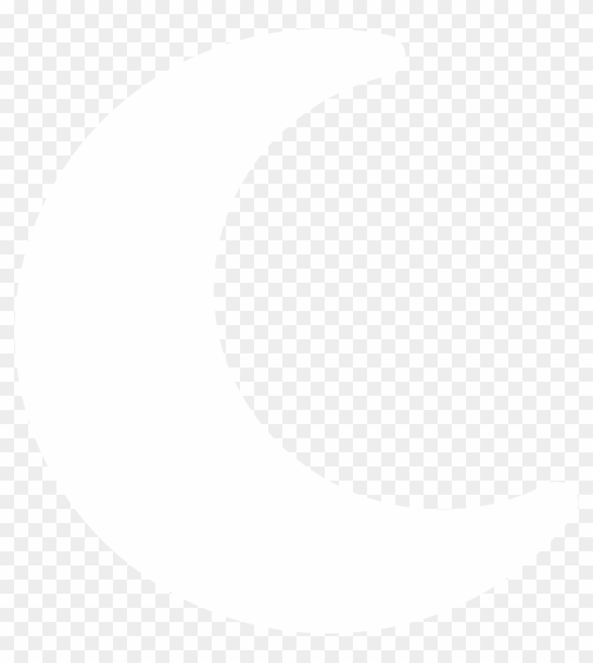 White Crescent Moon Transparent , Png Download - White Moon Shape Png Clipart
