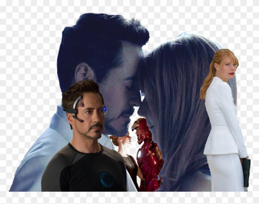 Drawing Robert Downey Jr Gwynethpaltrow Pepperony - Halloween Costume Clipart