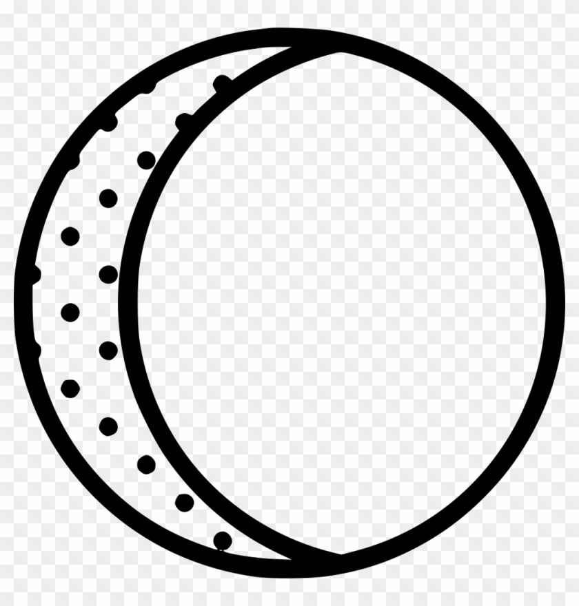 Waning Crescent Moon Comments - Scalable Vector Graphics Clipart