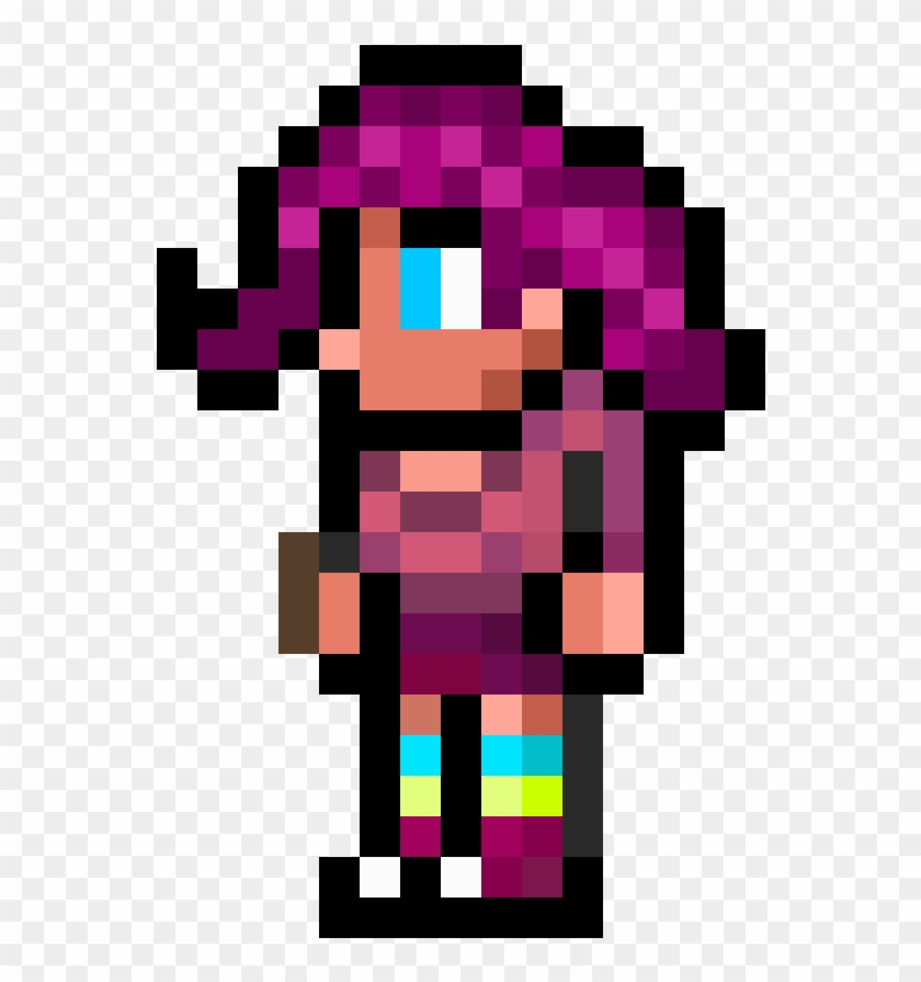 Terraria Party Girl - Small Person Pixel Art Clipart #2234505