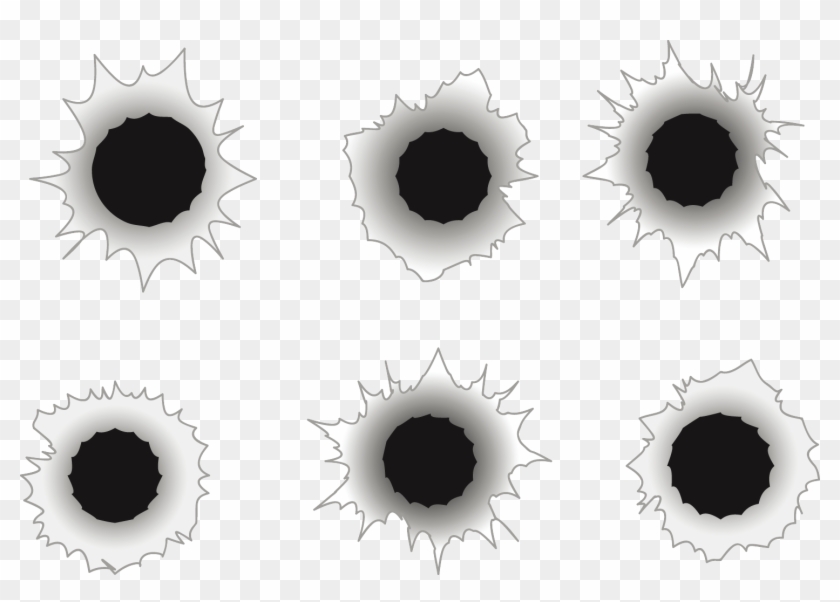 Bullet Holes Png Transparent Picture - Circle Clipart