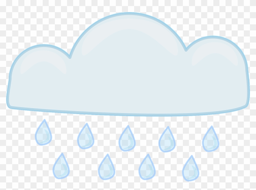 Rain Cloud Storm Free Vector Graphic On - Desenho Nuvem Chovendo Png Clipart #2235408