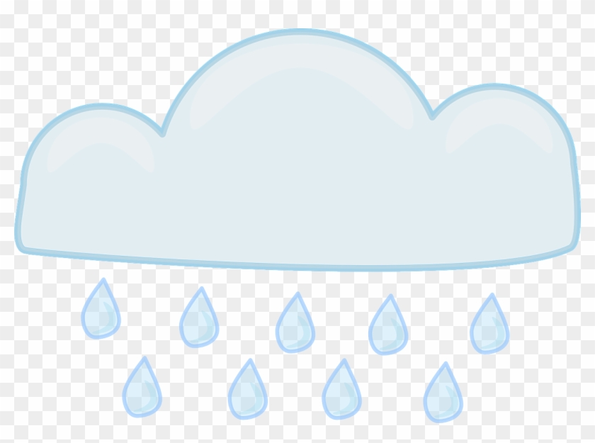 Rain Cloud Storm Free Vector Graphic On - Desenho Nuvem Chovendo Png Clipart