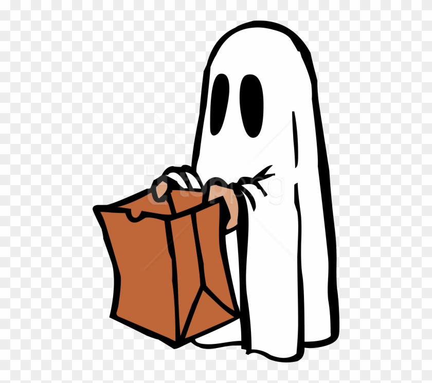 Free Png Ghost Png Images Transparent - Trick Or Treat Ghost Clipart #2236147